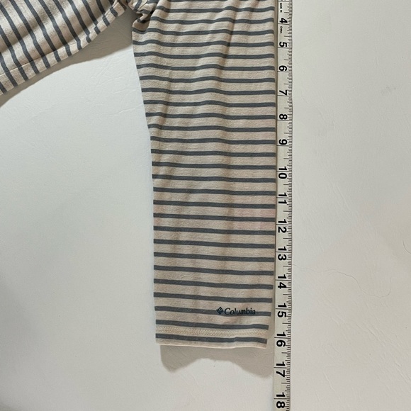 Columbia Womens T-Shirt Scoop Neck Multicolor Stripe Stretch 3/4 Sleeve Medium - Picture 5 of 9